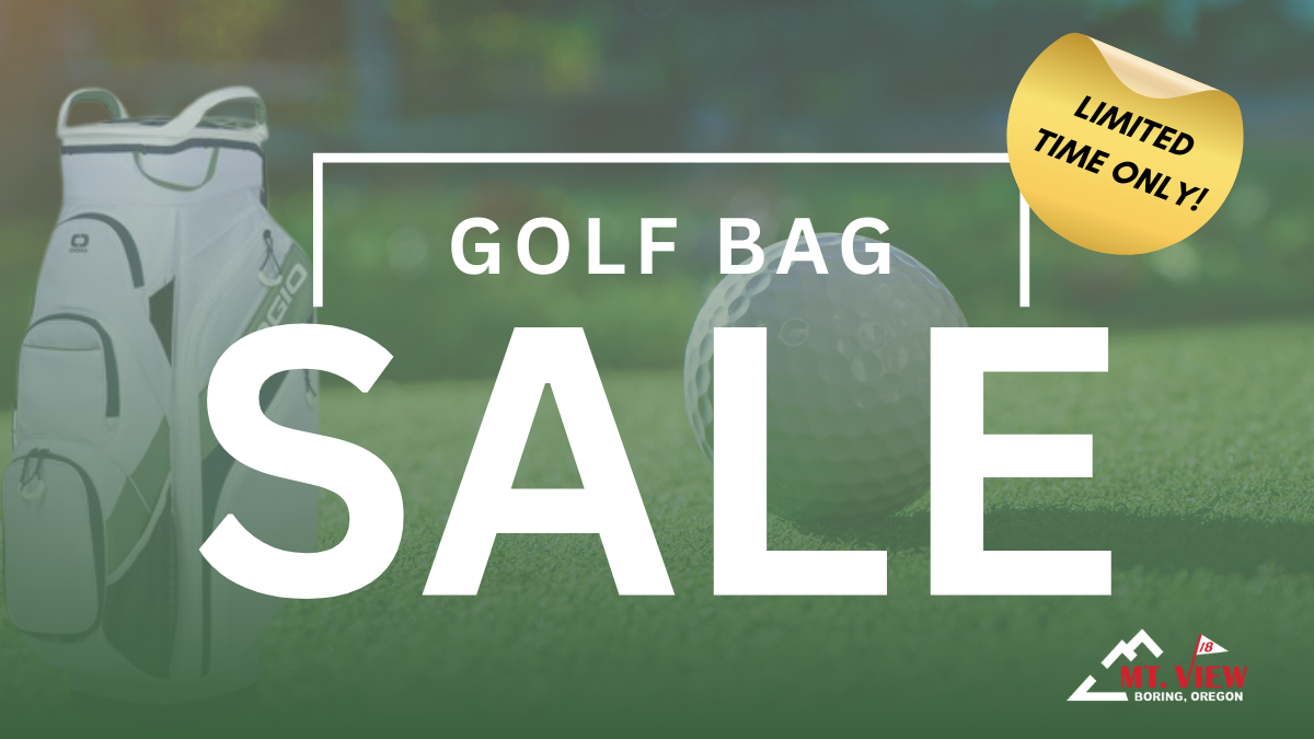 Mountain View’s Golf Bag Sale Is Live — Limited Time!