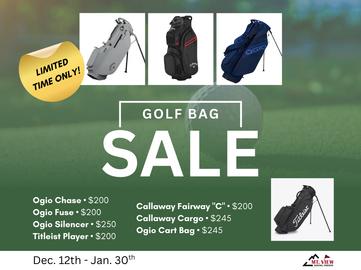 Golf Bag Sale