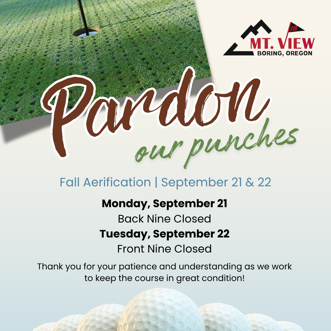 Fall Aeration Notice